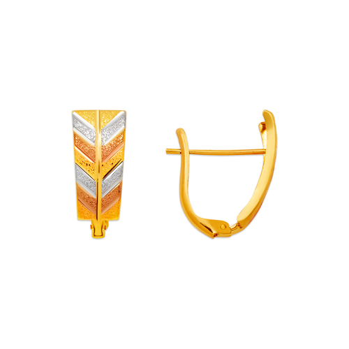 748-011Y D/C Huggie Earrings