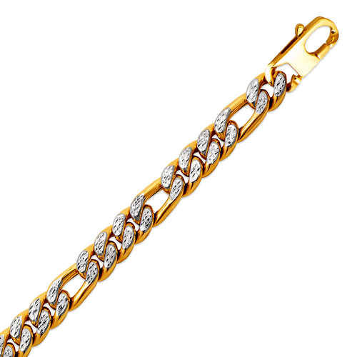 136-221Z-080BR Hollow Figaro Bracelet