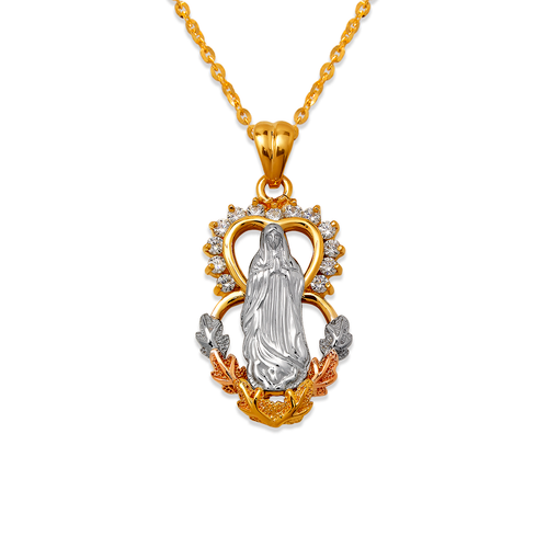 463-007 Fancy Guadalupe CZ Pendant