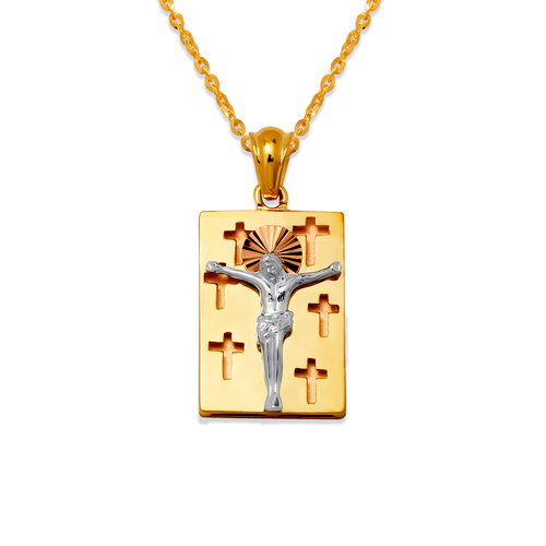 463-012 Fancy Jesus with Cross Design Pendant