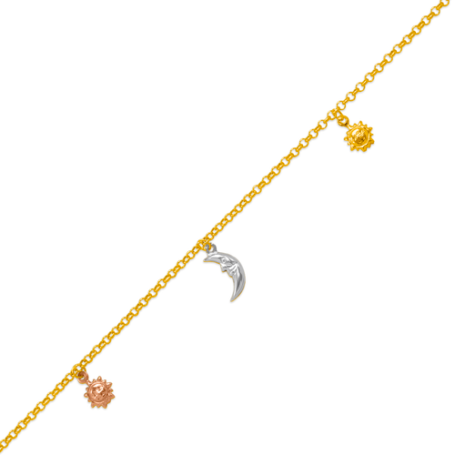 229-100-010T Charm Anklet 229-100-010T Charm Anklet