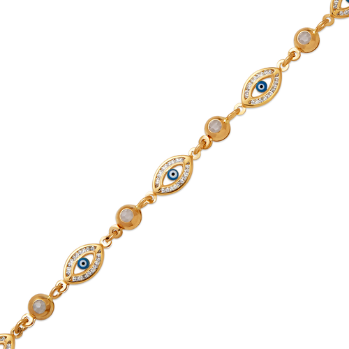 323-001-116 CZ Evil Eye Bracelet