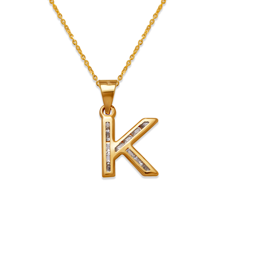 367-653-K Initial "K" Pendant