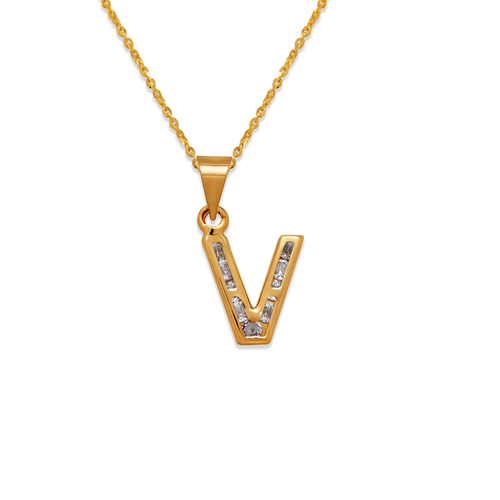 367-653-V Initial "V" Pendant
