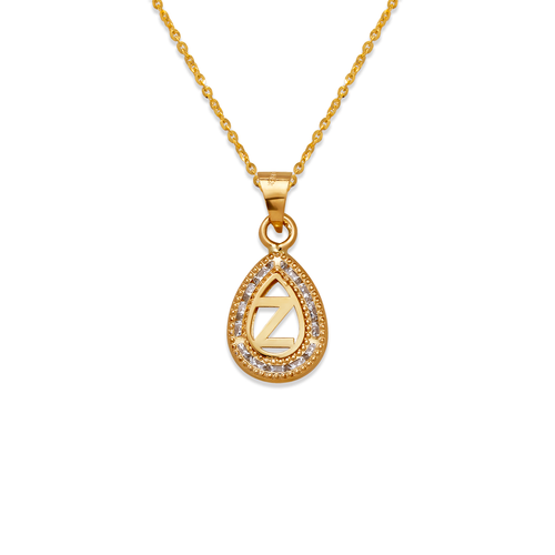 367-656-Z Teardrop Initial "Z" Pendant