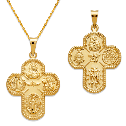 169-022-034 All Saints Cross Pendant