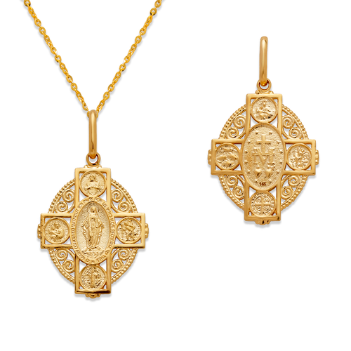 169-027-025 All Saints Cross Pendant