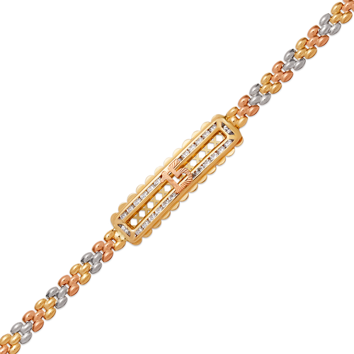 323-002-256 CZ 15 ID Bracelet