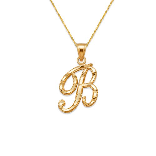 562-502-B Initial "B" Cursive Letter Pendant