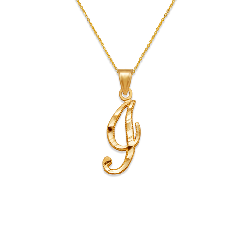 562-502-I Initial "I" Cursive Letter Pendant