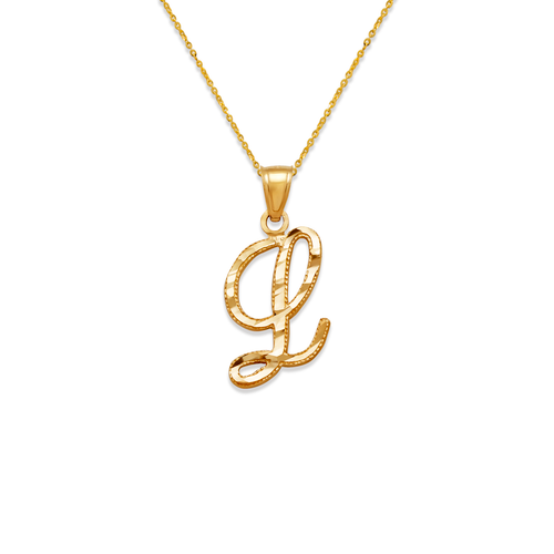 562-502-L Initial "L" Cursive Letter Pendant