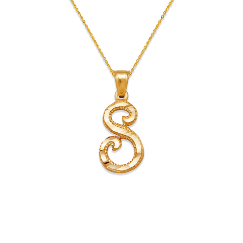 562-502-S Initial "S" Cursive Letter Pendant