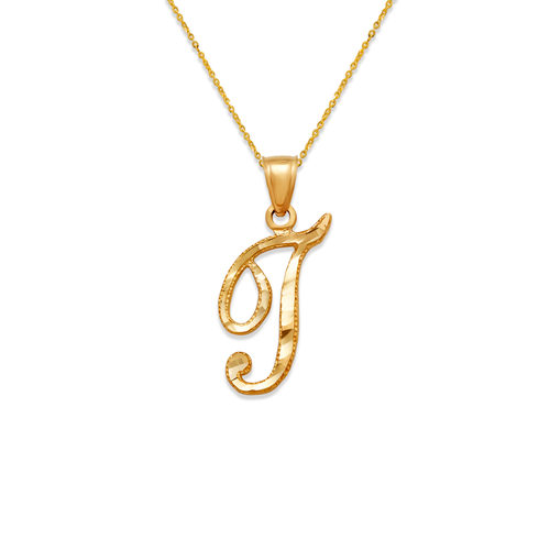 562-502-T Initial "T" Cursive Letter Pendant