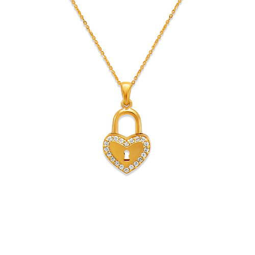 661-031 Heart Locket CZ Pendant
