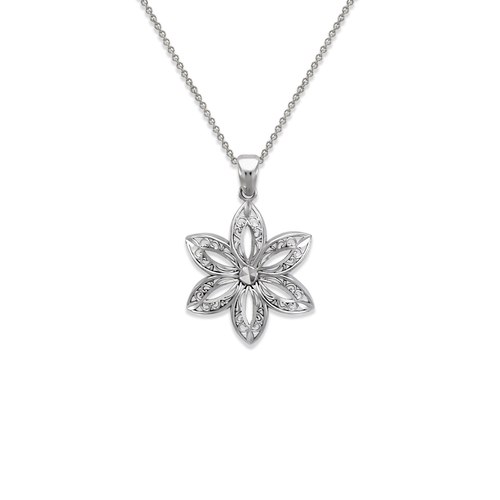 661-042W Flower Pendant