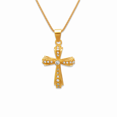 663-003 Cross CZ Pendant