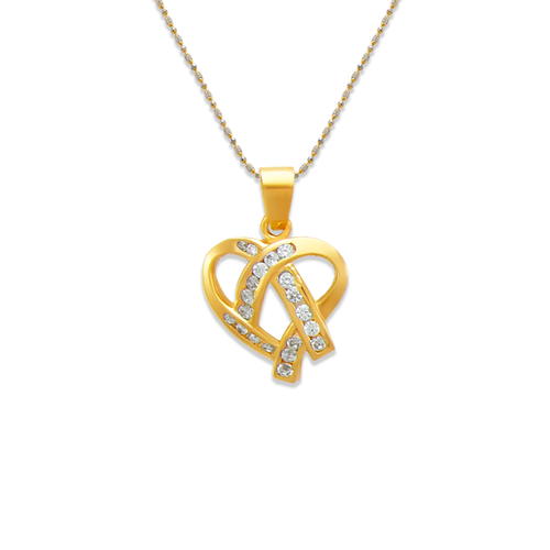 663-014 Heart CZ Pendant