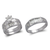 473-649WS  White Wedding Trio Ring Set