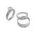 473-673WS White Wedding Trio Ring Set