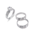 473-676WS White Wedding Trio Ring Set