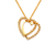 661-004 Two Hearts CZ Pendant