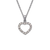 661-005W Heart CZ Pendant