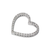 661-016W Heart CZ Pendant