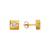 661-026 Cube Stud CZ Earrings