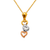 468-211 Three Hearts CZ Pendant