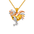 468-314 Fancy Rooster CZ Pendant