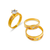 473-673TS Tricolor Wedding Trio Ring Set