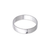 377-004W 4mm Plain White Stamping Wedding Band