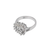 573-207W Ladies White 15 Anos Heart Ring