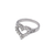 573-214W Ladies White Heart Design Ring
