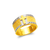 473-235 Men's Fancy Cross CZ Ring