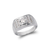 473-238W Men's Fancy White CZ Ring
