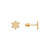 343-131 Sunflower Pave CZ Stud Earrings