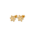 343-131 Sunflower Pave CZ Stud Earrings