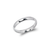 579-002W 3mm Plain White Wedding Band