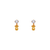 343-203 Dangling Pacifier CZ Stud Earrings