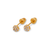343-208 Flower CZ Stud Earrings