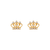 343-211 Tiara CZ Stud Earrings