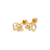 343-214 Elephant Silhouette Stud Earrings