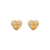 343-303 Virgin Mary Heart Stud Earrings
