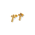 343-321 Cross CZ Stud Earrings