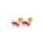 343-505 Ribbon Enamel CZ Stud Earrings