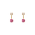 343-602PK Pink Telephone CZ Stud Earrings