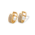 443-053 10mm Huggie CZ Earrings