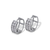 443-053W 10mm Huggie CZ Earrings
