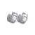 443-055W 10mm Huggie CZ Earrings